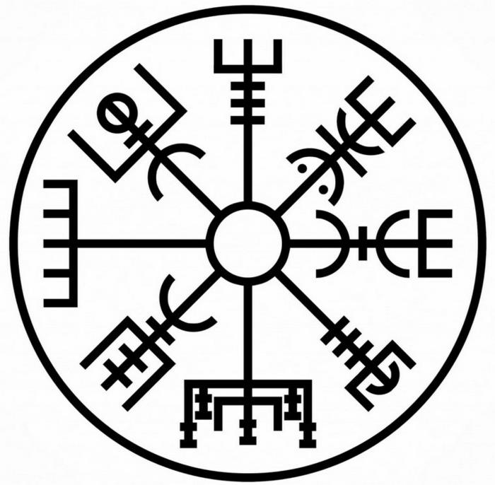 Viking runesi dövme anlamına gelir, dövme için güç çizimi anlamına gelir