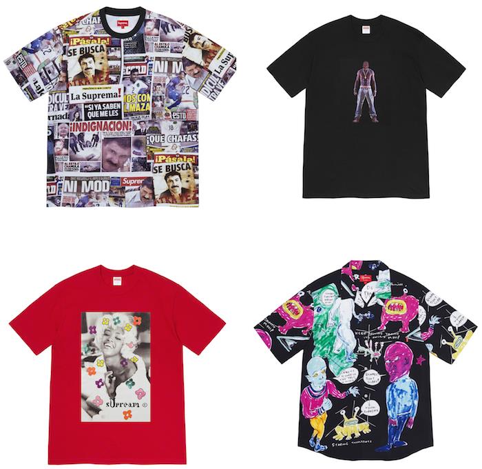 Odkrijte nove Supreme majice iz kolekcije SS2020, podpisane z različnimi umetniki