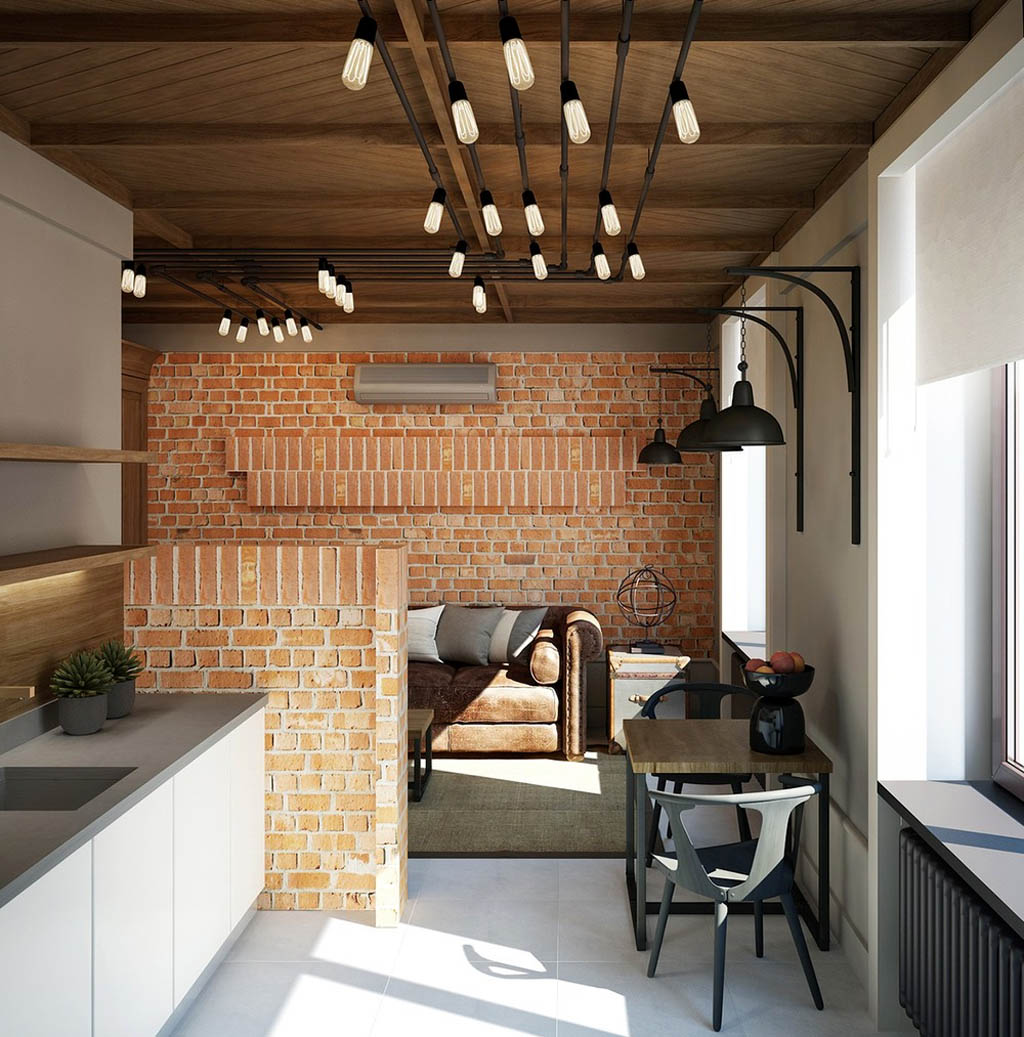 lampade per interni in stile loft