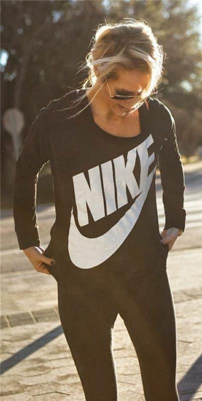 majica-nike-ženska-bela-blond-deklica-sončna očala