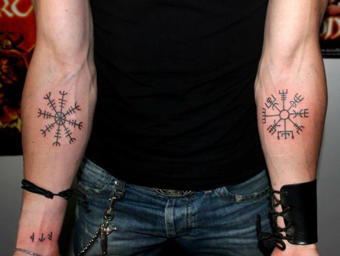 Kraujo erelio tatuiruotė vikingų tatuiruotė reiškia kietą tatuiruotę