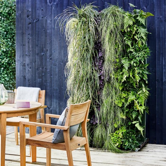 kako sami narediti zeleno steno, izvirna ideja za urejanje vrta ali terase z zeleno steno v kompletu za enostavno namestitev