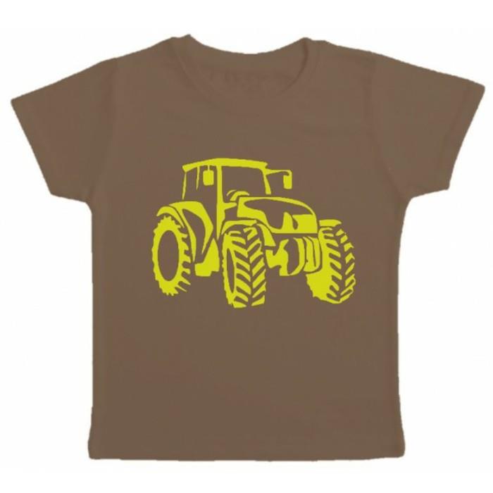 t-shirt-kişiselleştirilmiş-çocuk-Kibule-com-kahverengi-ve-a-traktör-yeniden boyutlandırılmış