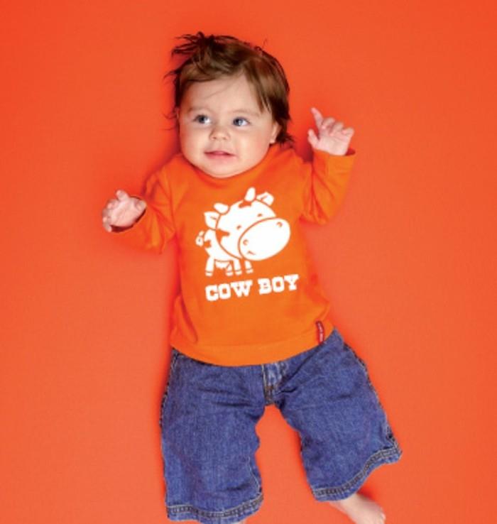 t-shirt-kişiselleştirilmiş-çocuk-küçük-kovboy-turuncu-boyutlandırılmış