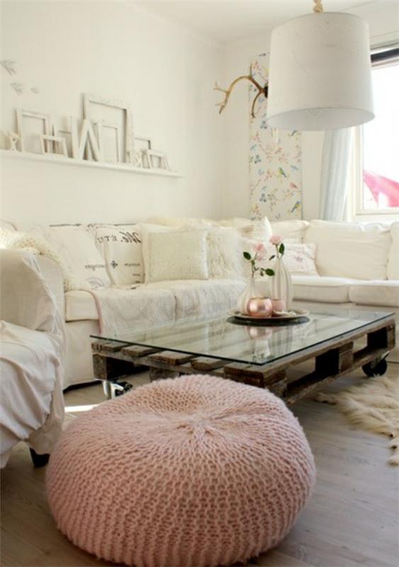 sehpa-palet-kanepe-beyaz-oturma odası