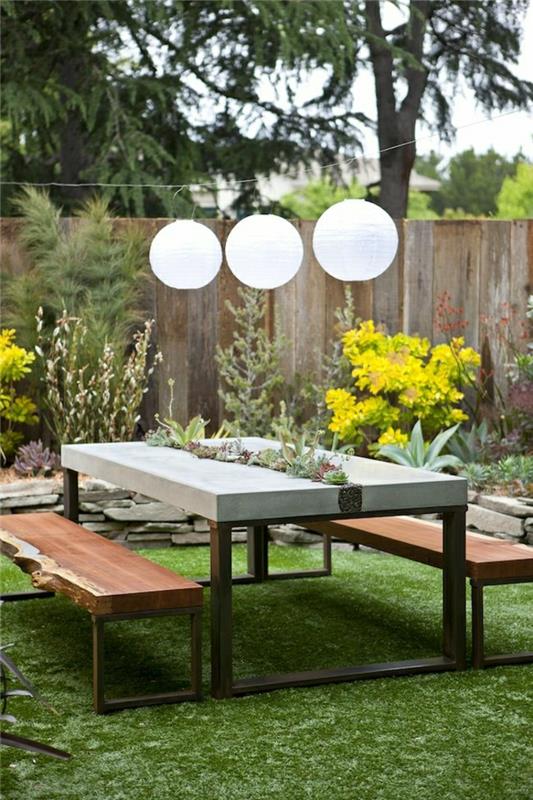 yeşil-çim-piknik-masa-modern-avlu-bahçe-piknik-masa