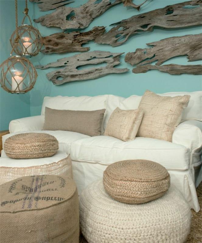 dalgaların karaya attığı odun-tablo-üzerine-boyama-driftwood-lamba-dekorasyon-driftwood-yatak