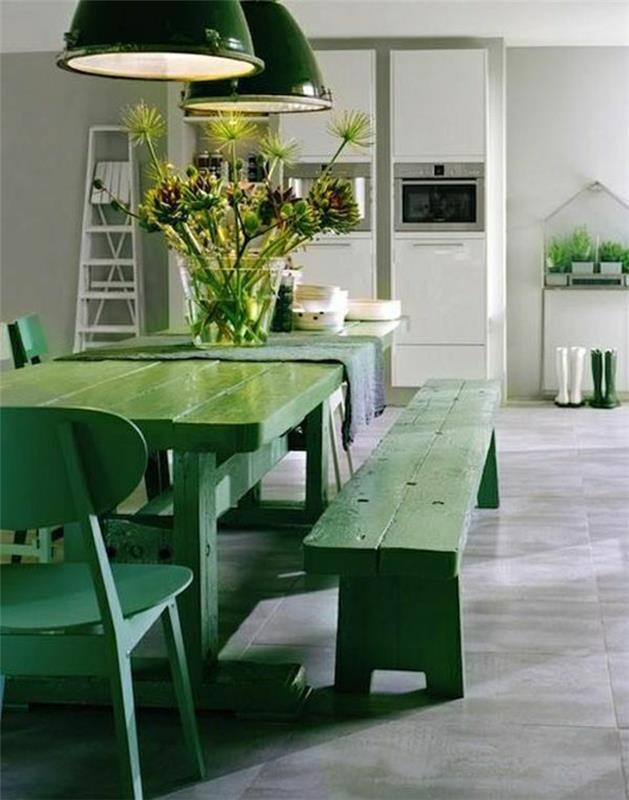 yeşil-ahşap-masa-ve-tezgah-dekorasyon-üzerinde-yeşil-ahşap-masa-iç-masa