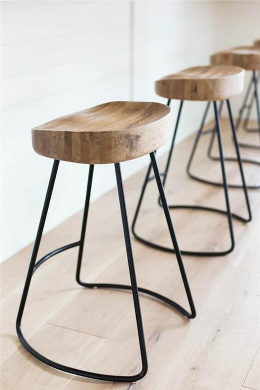 modern-basit-bar-tabureler-ahşap