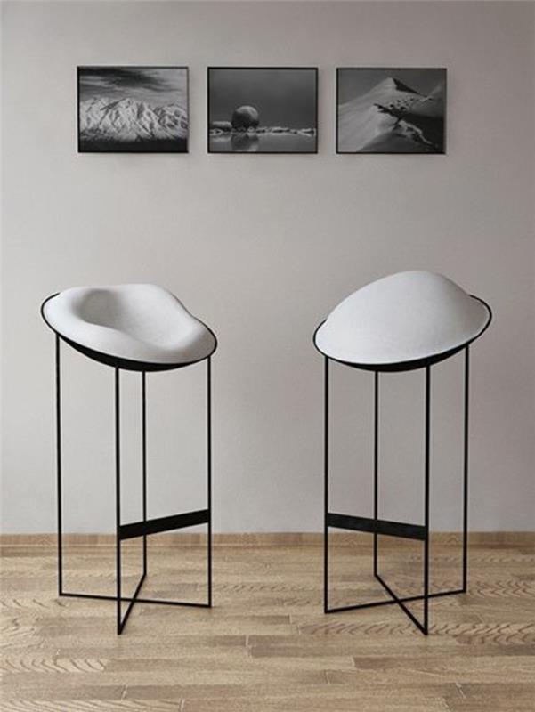 beyaz-tek kişilik-bar-tabureler