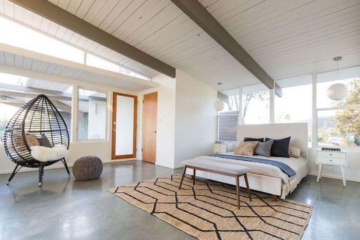 Modern yatak ucuz tam yatak odası ucuz modern rahat dekorasyon geometrik halı