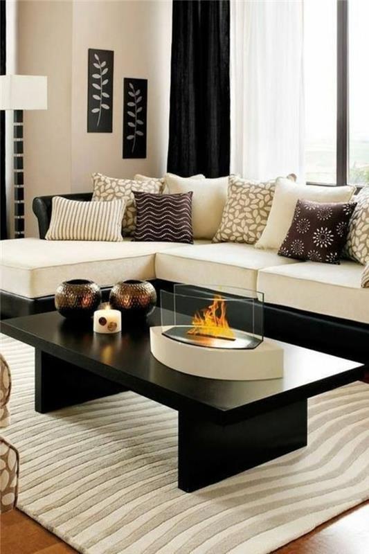 modernus-kilimėliai-salė-elegantiškas-stalas-juoda-sofa