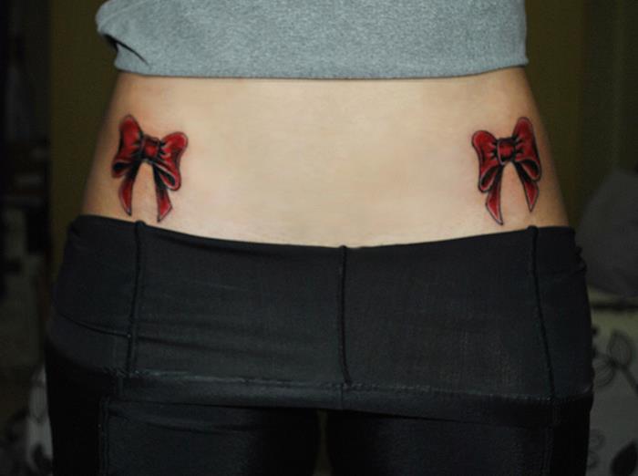 drugelio tatuiruotė seksuali apatinė nugaros moteris tatuiruotė mazgas klubai inkstai