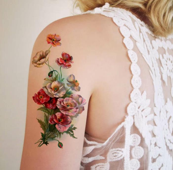 Stara šola pin up tattoo risanje old school tattoo style vintage vrtnice