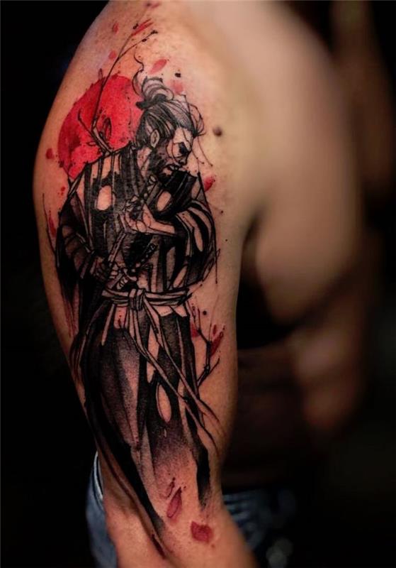 Japonski tattoo tattoo samuraj na roki