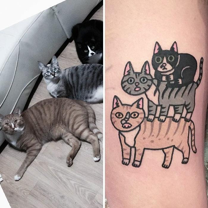 havalı dövme kol dövmeleri erkekler dövme seksi fikirleri dövme kedileri