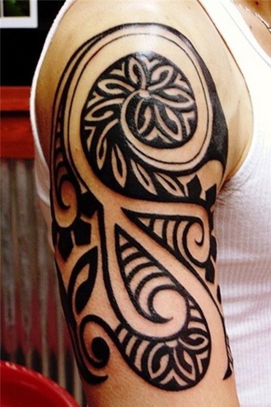 Taičio polinezijos tatuiruotė Polinezijos Samoa Marquesan maorių simbolis