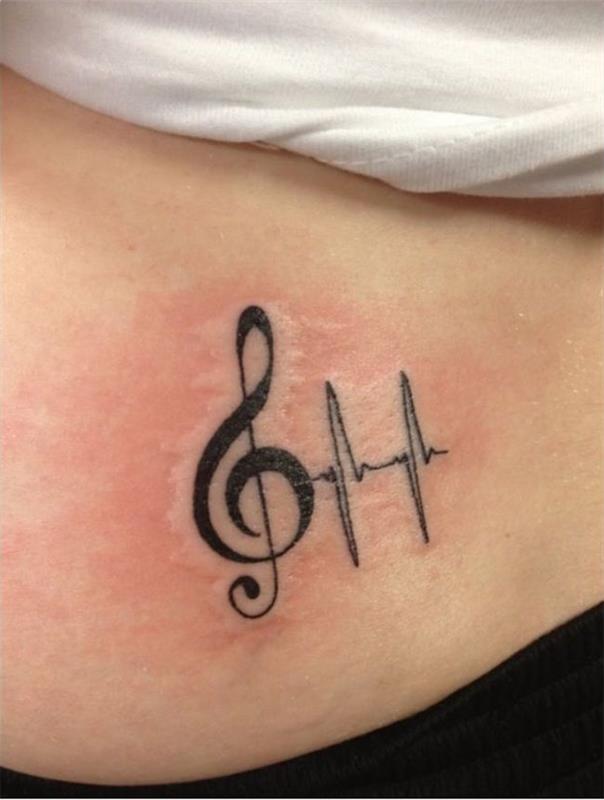 tatuiruotė aukštaūgis dažnis muzika pilvas