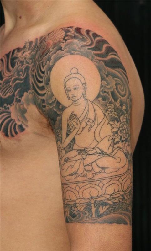 Indų tatuiruotės simbolis Budos tatuiruotė