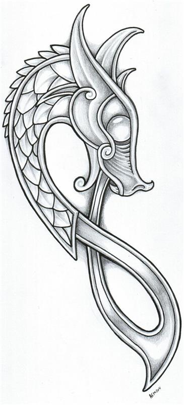 Vikingų runų tatuiruotės idėja vikingų simbolių tatuiruotės dizainas vikingų modelis