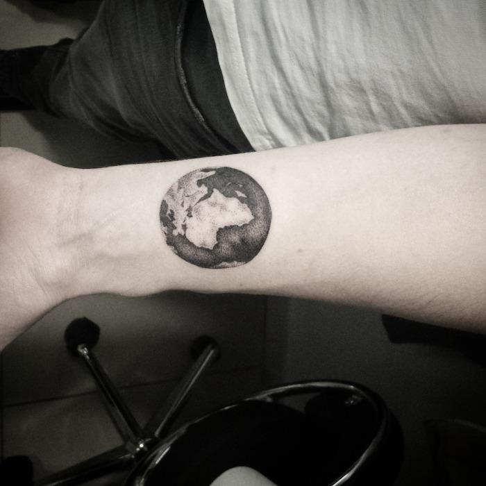 taškinis taškuotas tatuiruočių žemės tatuiruotė