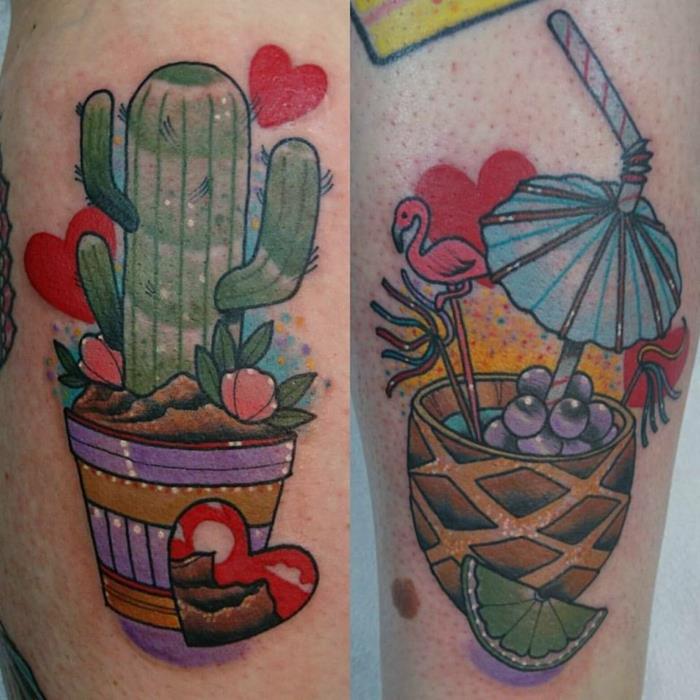 spalvingos tatuiruotės,