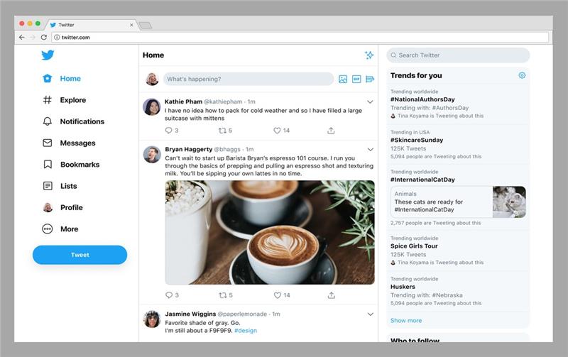 Twitter je pravkar posplošil svojo novo namizno različico z novo zasnovo in novimi možnostmi