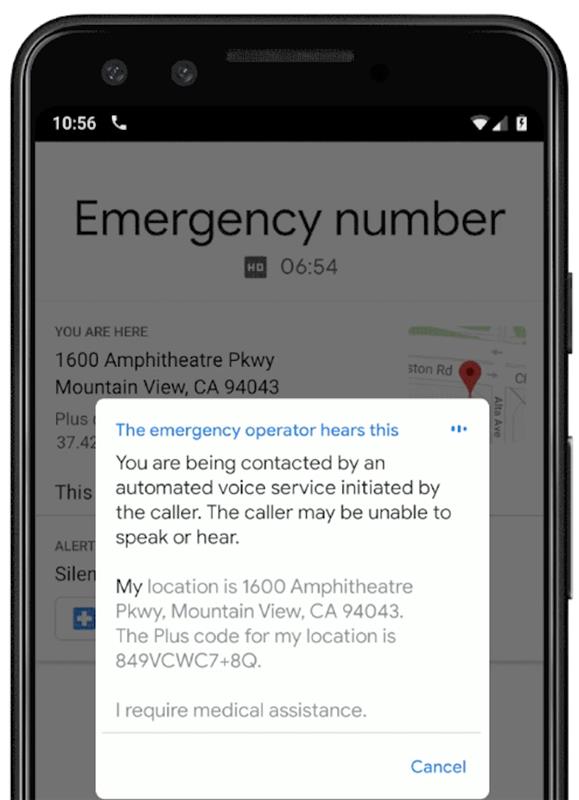 Googlova nova funkcija za klic v sili bo lahko prebrala posneto besedilo in zagotovila lokacijo službam za nujne primere