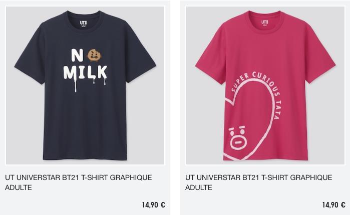 Japon hazır giyim markası Uniqlo X BTS, BT21 ile ortaklaşa 18 Haziran'da bir tişört koleksiyonunu piyasaya sürüyor.