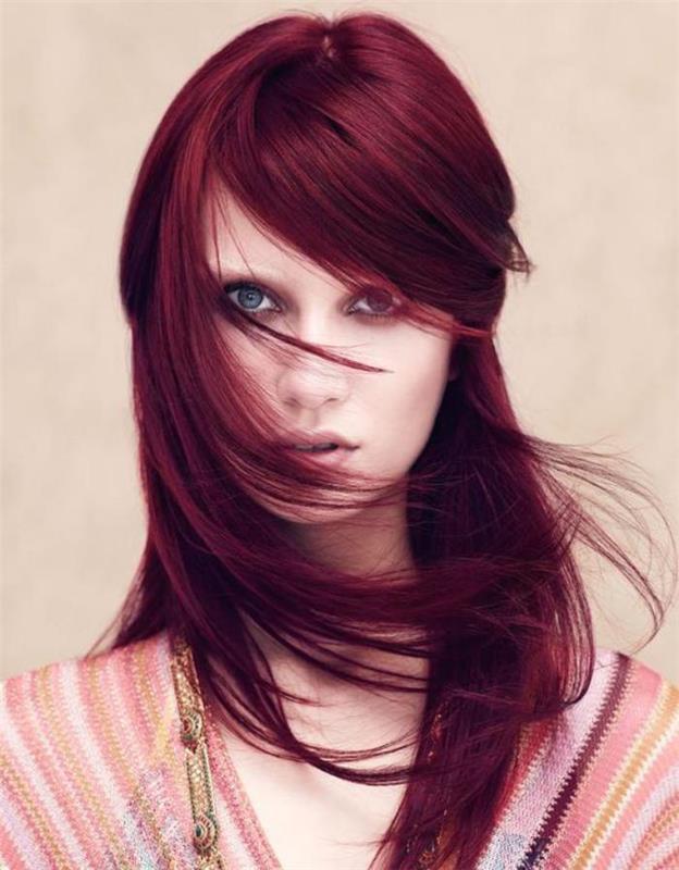 dažai-raudonmedžio-plaukų spalva-bordo