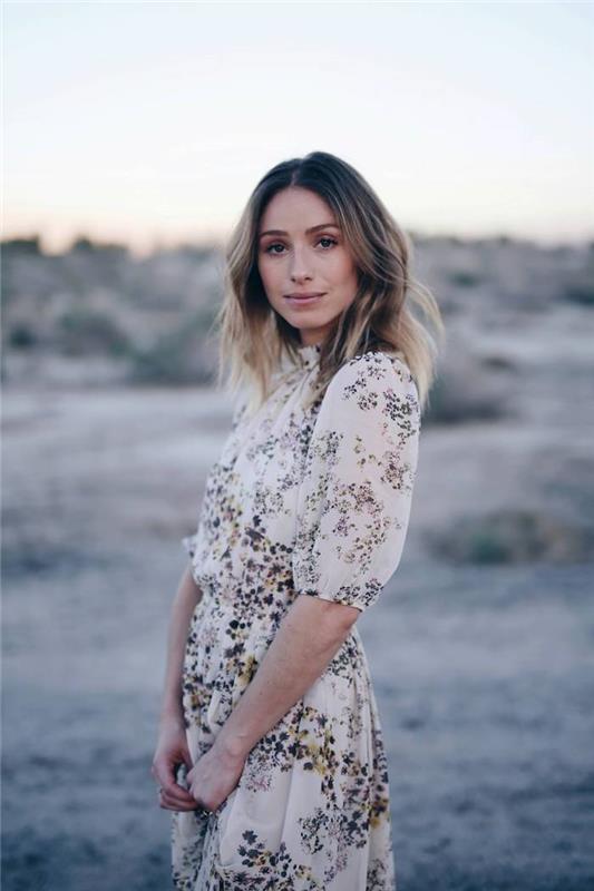 Bohemian outfit idea bela obleka ženska dolga boemska elegantna obleka dolga boemska obleka imprime cvetlična