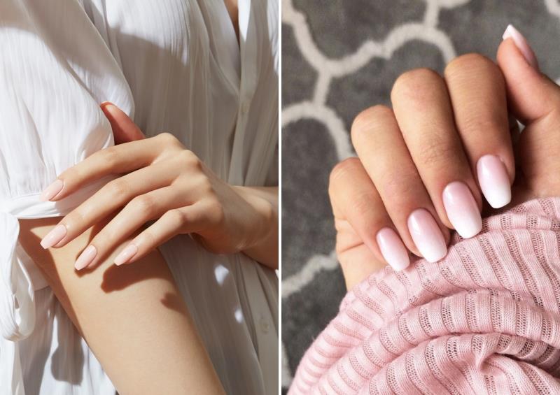 manikura trend 2021 nohti padec baby boomer nail art