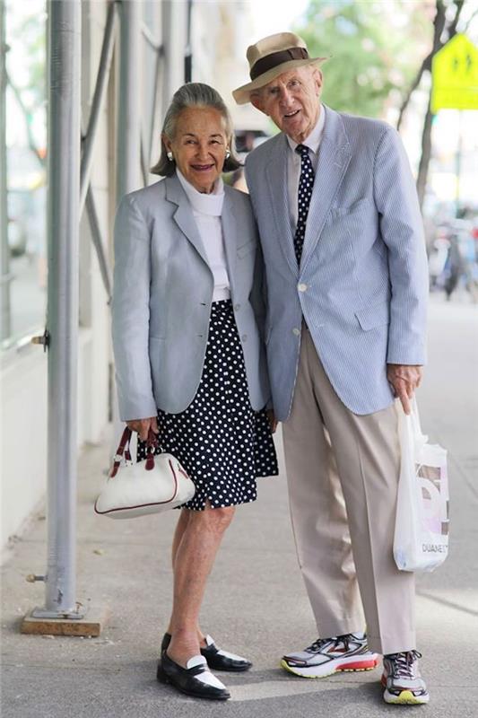 Stilinga pora, vyresnė nei 60 metų, kaip rengtis, atsitiktinis prašmatnus vyras, stilingas vyras atrodo kaip gerai apsirengti