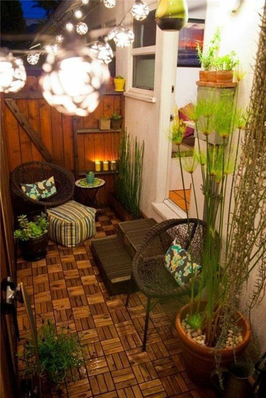 kapalı teras modeli çözümü küçük alan veranda ve bahçe mobilyaları