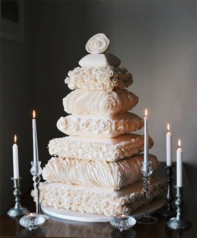Vestuvinių tortų idėjos pompastiškos, gražiausias pasaulyje tortas, vestuvių metinių tortų sluoksniai mielų pagalvėlių