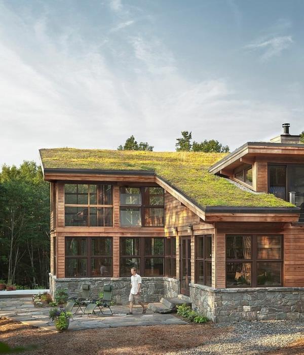 yeşil-çatı-dağ evi-yeşil-çatı