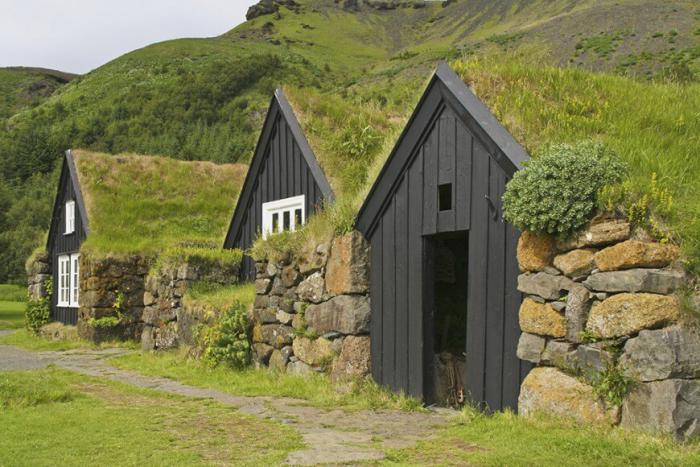 žalias stogas-žalias stogas-Islandijoje ir Norvegijoje
