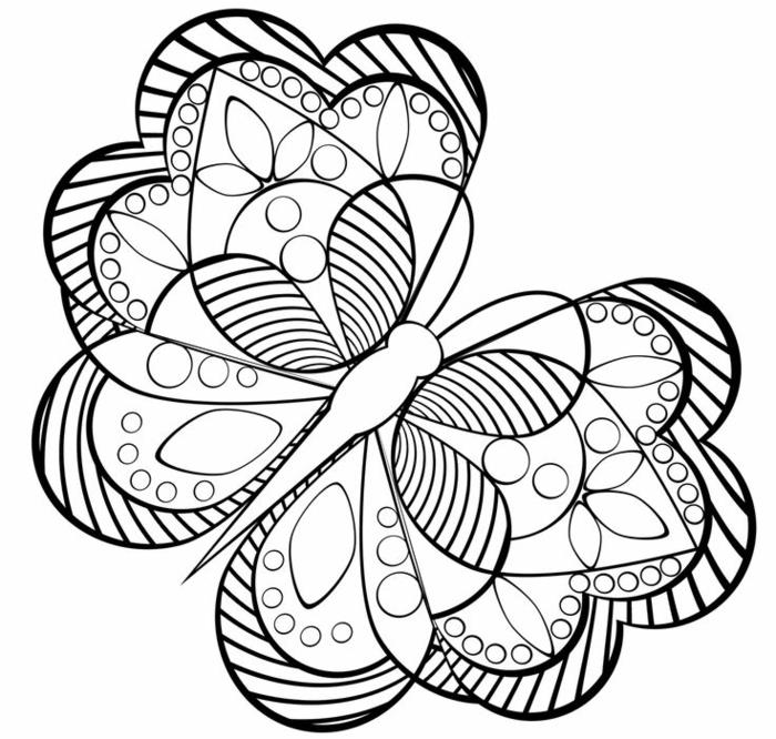 Basit kelebek çizim fikrini yeniden oluşturmak için geometrik çizim