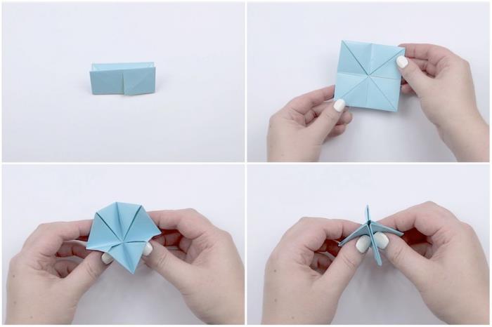 paprasti origami lankstymo žingsniai, kad patys pasidarytumėte popierinį indą