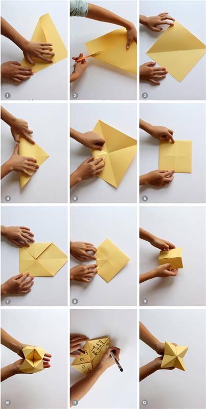 specialus Padėkos vakarėlio atspausdintas gėlių popieriaus troškintuvo modelis, lengvas origami sulankstymas Padėkos dienos vakarėliui