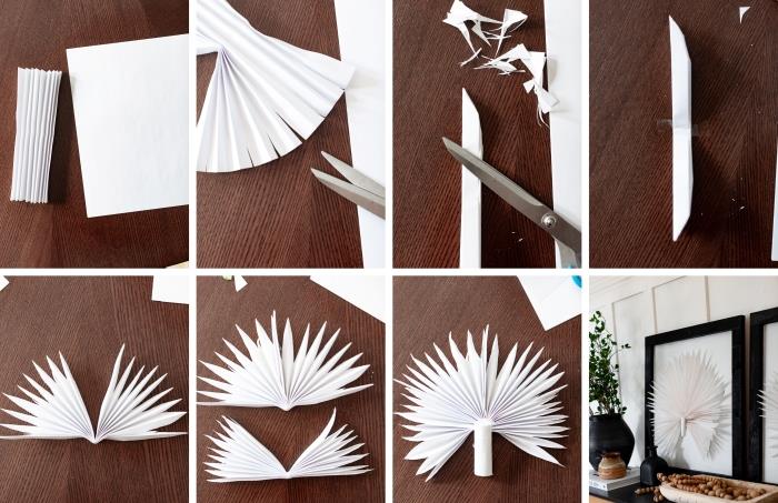 kolay ve hızlı manuel aktivite, beyaz tavus kuşu şekilli karton ile dekoratif bir çerçeve DIY yapma adımları