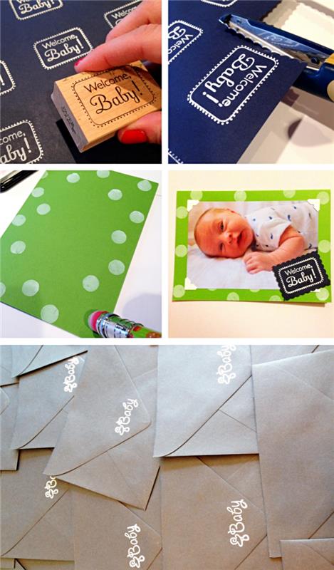 bebek duyuru kartı yapmak için kolay adımlar, bebek varış pulları nasıl yapılır