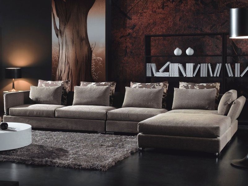 Modern döşemeli oturma odası mobilyaları
