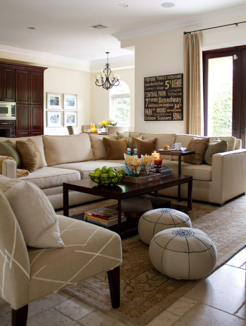 Interior en tonos beige