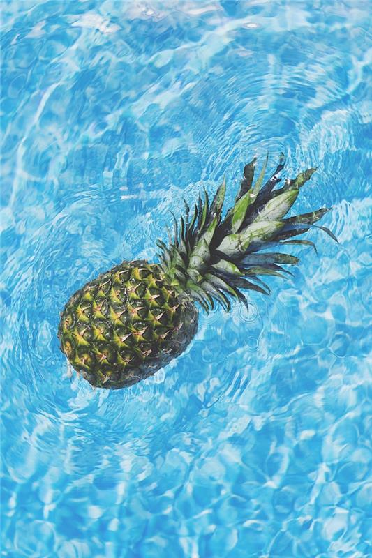 Havuzda ananas, zen duvar kağıdı, manzara duvar kağıdı, doğanın güzelliği