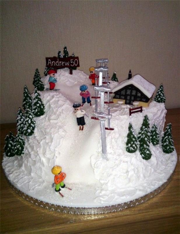 Doğum günü pastası için fotoğraf tatlısı orijinal kolay kayak