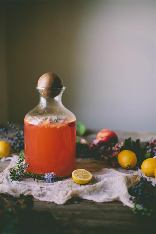 a-drink-with-bright-flowers