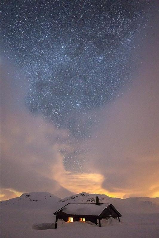 a-ücretsiz-gökyüzü haritası-gökyüzündeki-yıldız-kış-resmi