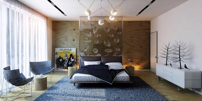 Komple yetişkin yatak odası bohem şık yatak odası dekoru mükemmel aranjman yetişkin yatak odası