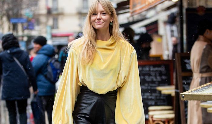 sokak stili paris moda haftası kadın giyim sonbahar / kış 2020/2021: sekizinci gün